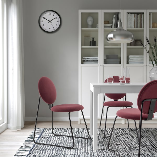 IKEA MÅNHULT chair Black / Hakebo Deep Red, Ikea Ireland | 6178UCSNF
