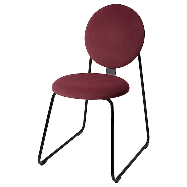 IKEA MÅNHULT chair Black / Hakebo Deep Red, Ikea Ireland | 6178UCSNF