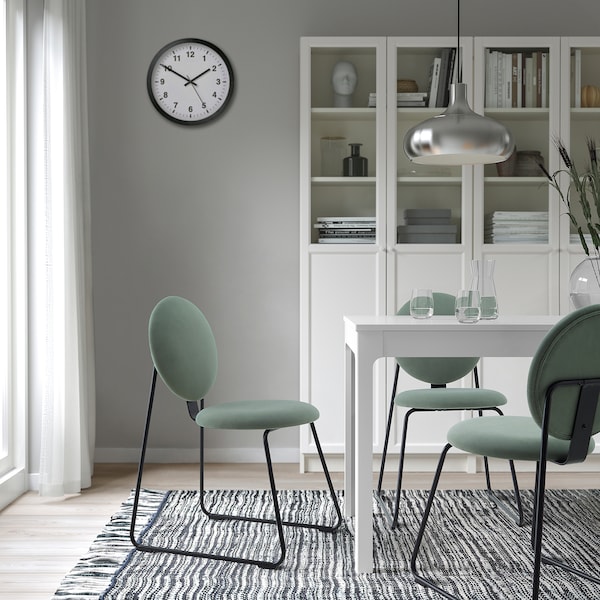 IKEA MÅNHULT chair Black / Hakebo Gray / Green, Ikea Ireland | 5120RHVGT