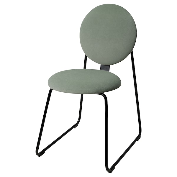 IKEA MÅNHULT chair Black / Hakebo Gray / Green, Ikea Ireland | 5120RHVGT