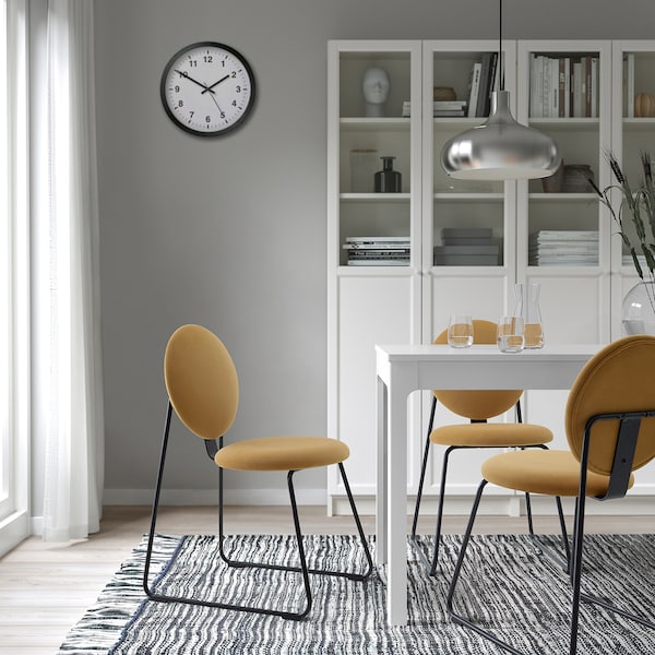 IKEA MÅNHULT chair Black / Hakebo Yellow / Brown, Ikea Ireland | 5016MSRTN