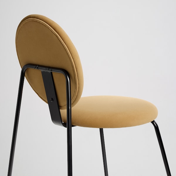 IKEA MÅNHULT chair Black / Hakebo Yellow / Brown, Ikea Ireland | 5016MSRTN