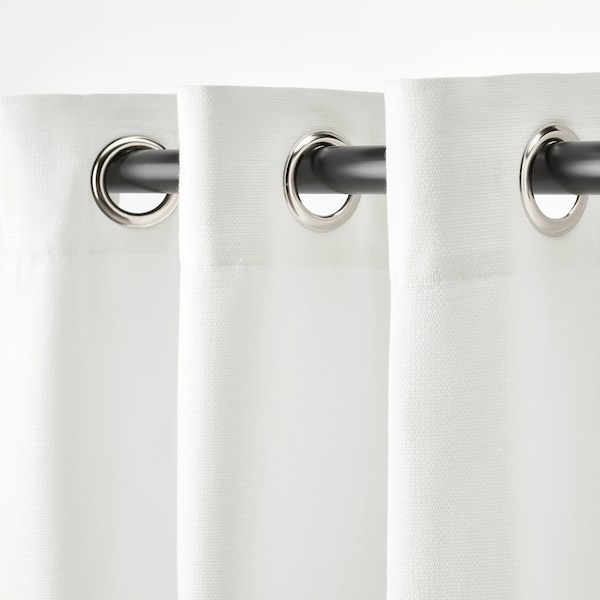 IKEA MOALINA curtains, 1 pair, 57x98 in White, Ikea Ireland | 9215IWUAJ