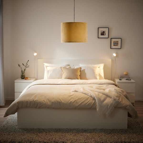 IKEA MOLNSKIKT lamp shade, 17 in Dark Yellow Velvet, Ikea Ireland | 3914XHRTU