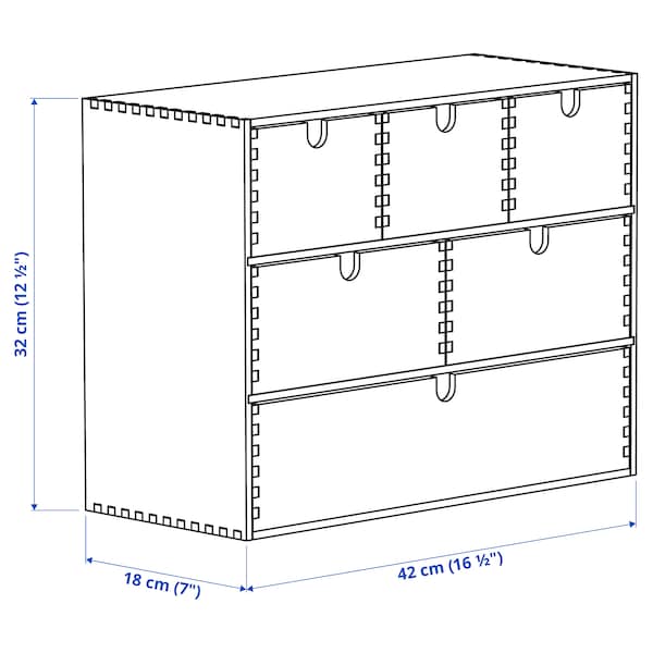 IKEA MOPPE mini storage chest, birch plywood, 16 ½x7x12 5/8 in, Ikea Ireland | 4013VBOTR