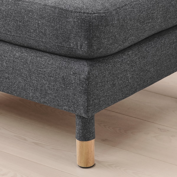 IKEA MORABO ottoman Gunnared Dark Gray / Wood, Ikea Ireland | 1974KBMTV