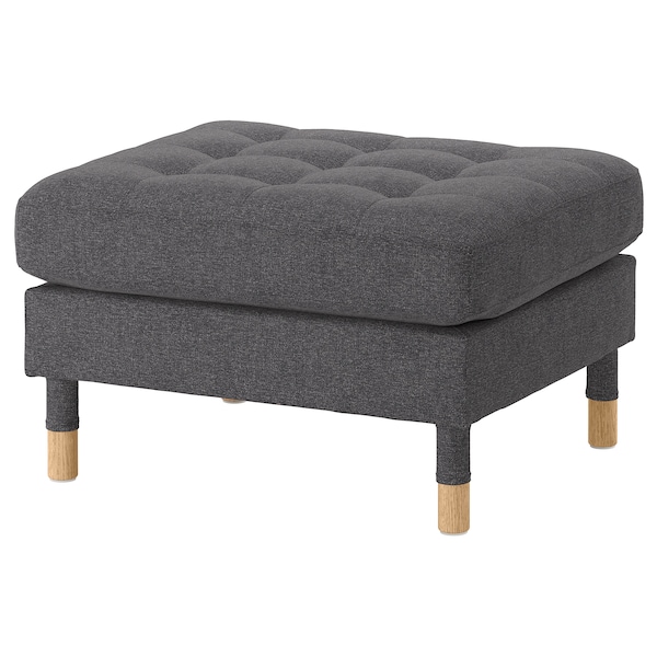 IKEA MORABO ottoman Gunnared Dark Gray / Wood, Ikea Ireland | 1974KBMTV