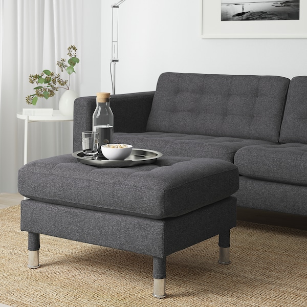 IKEA MORABO ottoman Gunnared Dark Gray / Metal, Ikea Ireland | 3507LWKIF