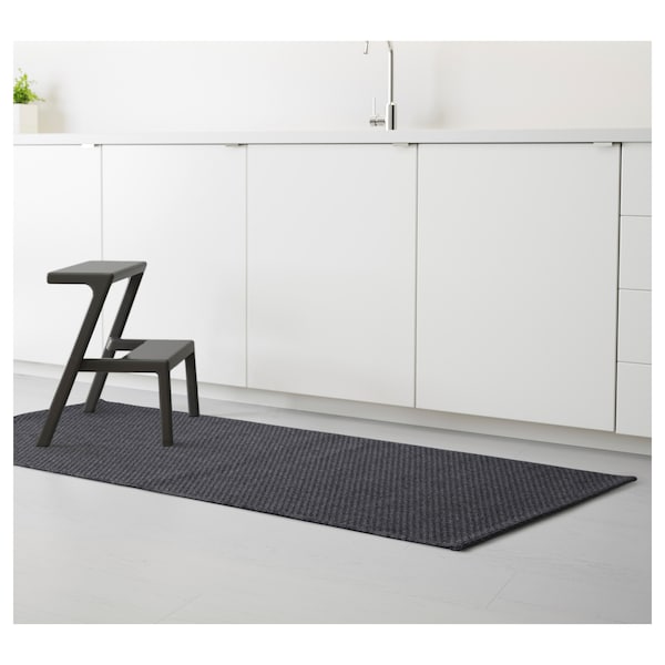 IKEA MORUM Rug flatwoven, in/outdoor, indoor/outdoor dark gray, Ikea Ireland | 1367ANZWB