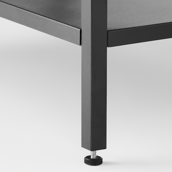 IKEA MOSSJÖN glass-door cabinet with 2 doors, anthracite, 23 5/8x13 3/8x57 1/2 in, Ikea Ireland | 2314RGOVK