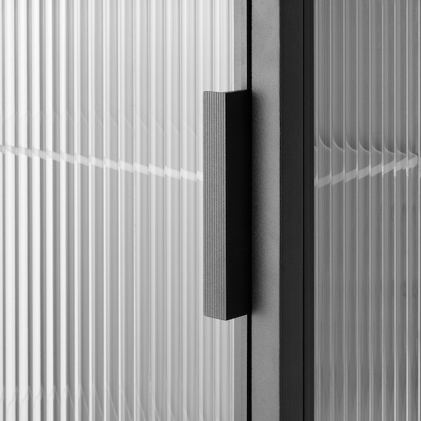 IKEA MOSSJÖN wall cabinet w shelves/glass door, anthracite, 14 1/8x7 1/8x40 1/8 in, Ikea Ireland | 7046NELWI