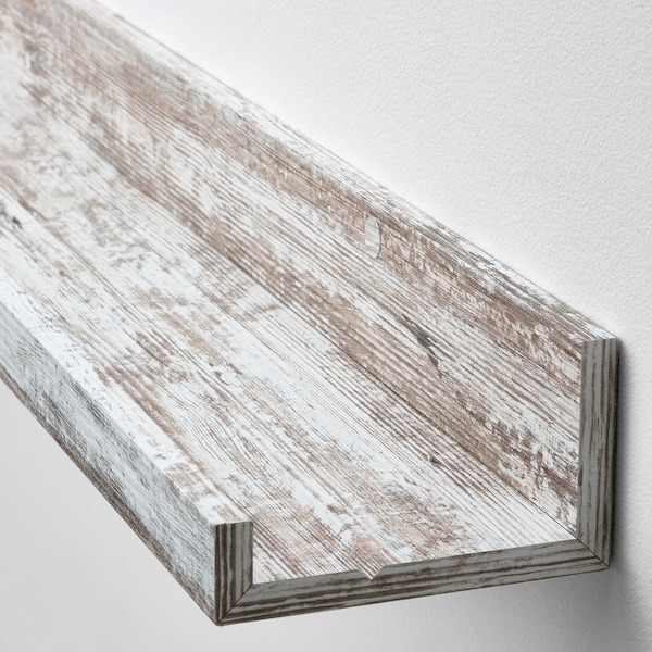 IKEA MOSSLANDA picture ledge, 45 1/4 in White Stained Pine Effect, Ikea Ireland | 2158GVTZI