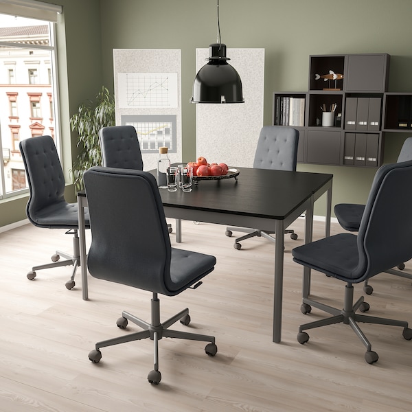 IKEA MULLFJÄLLET conference chair with casters Naggen Dark Gray, Ikea Ireland | 2569FRQNA