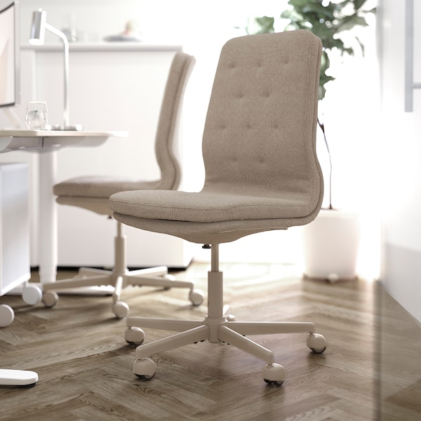IKEA MULLFJÄLLET conference chair with casters Naggen Beige, Ikea Ireland | 3710LNEMQ