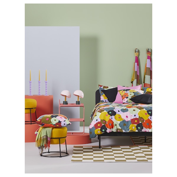 IKEA MURREVA duvet cover and pillowcase(s), Twin Multicolor / Floral Pattern, Ikea Ireland | 5972GYBPD