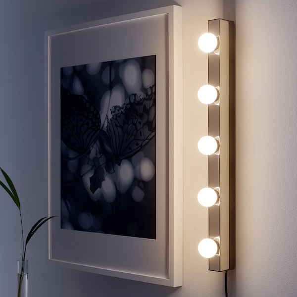 IKEA MUSIK wall lamp, chrome plated, Ikea Ireland | 3769BYCUL