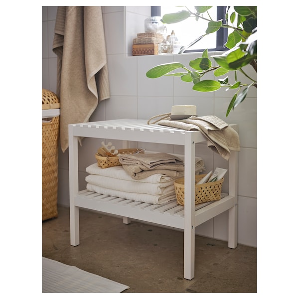 IKEA MUSKAN bench, white, 22 7/8x15 in, Ikea Ireland | 0543IHWUN