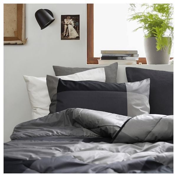 IKEA MYRGRÅMAL comforter and pillowcase(s), Twin Black, Ikea Ireland | 1623IEAPL