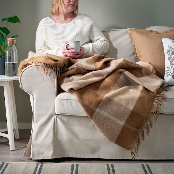 IKEA MYRULL throw, 51x67 in Light Brown, Ikea Ireland | 2980OSIDL
