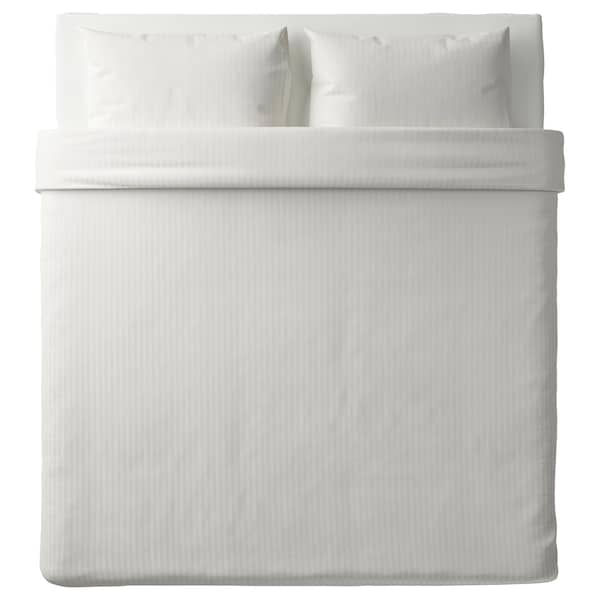 IKEA NATTJASMIN duvet cover and pillowcase(s), King White, Ikea Ireland | 8362MGFRP