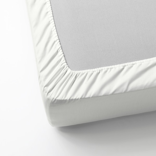 IKEA NATTJASMIN fitted sheet, King White, Ikea Ireland | 1647RXGPB