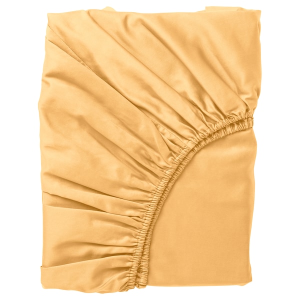 IKEA NATTJASMIN fitted sheet, King Yellow, Ikea Ireland | 0371RKABM