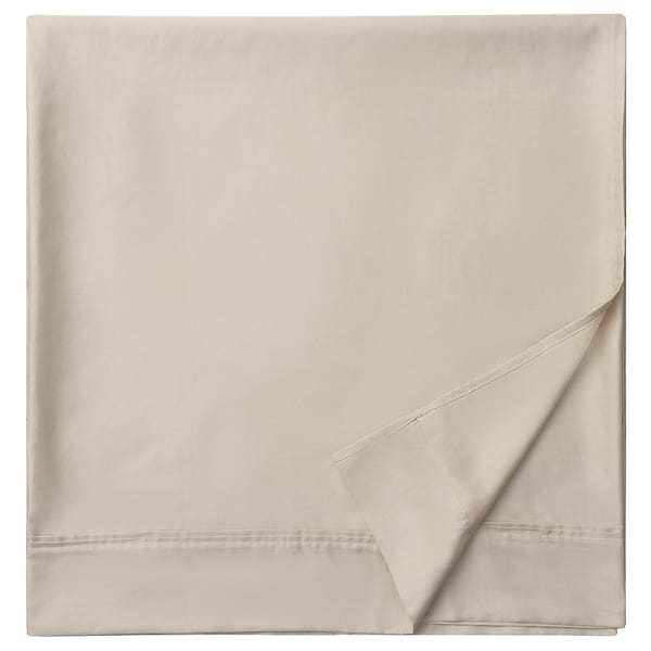 IKEA NATTJASMIN flat sheet, Full/Double Beige, Ikea Ireland | 3742OGSBY