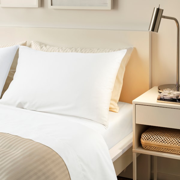 IKEA NATTJASMIN flat sheet, Full/Double White, Ikea Ireland | 2081FMOJU