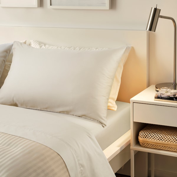 IKEA NATTJASMIN flat sheet, Queen Light Beige, Ikea Ireland | 5832GRLIZ
