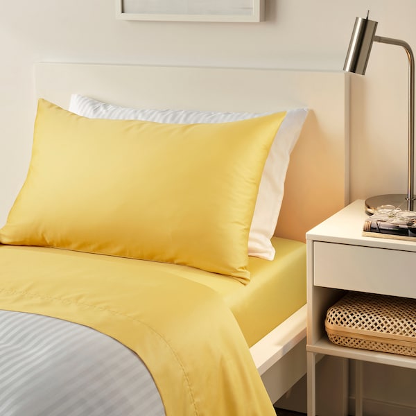 IKEA NATTJASMIN flat sheet, Twin Yellow, Ikea Ireland | 4673UEBDP