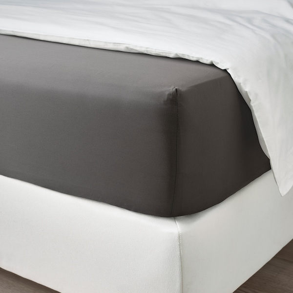 IKEA NATTJASMIN sheet set, Full/Double Dark Gray, Ikea Ireland | 0139CQJSO