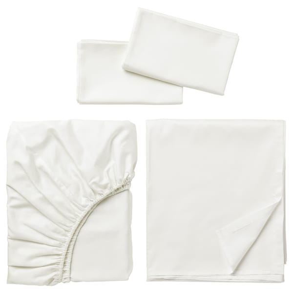 IKEA NATTJASMIN sheet set, King White, Ikea Ireland | 1325UWBYC