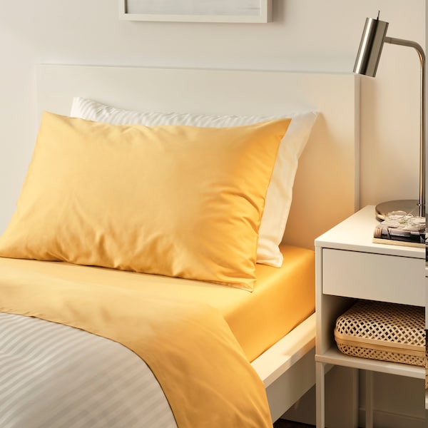 IKEA NATTJASMIN sheet set, Twin Yellow, Ikea Ireland | 1362ASURZ