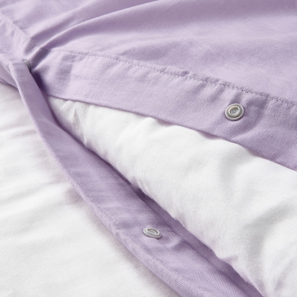 IKEA NATTSVÄRMARE duvet cover and pillowcase(s), Full/Queen (Double/Queen) Lilac, Ikea Ireland | 7534IBFGP