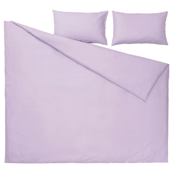 IKEA NATTSVÄRMARE duvet cover and pillowcase(s), King Lilac, Ikea Ireland | 6315TOEPD