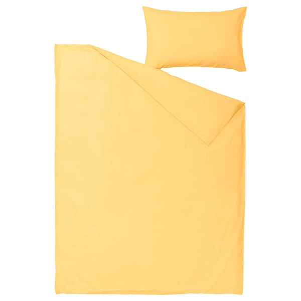 IKEA NATTSVÄRMARE duvet cover and pillowcase(s), Twin Yellow, Ikea Ireland | 1428KRDOE