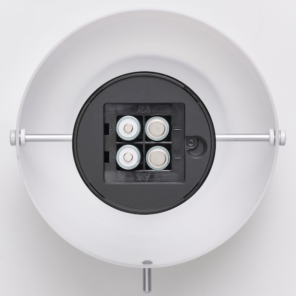 IKEA NÖDMAST LED portable lamp, battery operated, white/black, 10 ¼ in, Ikea Ireland | 2916GIYJR