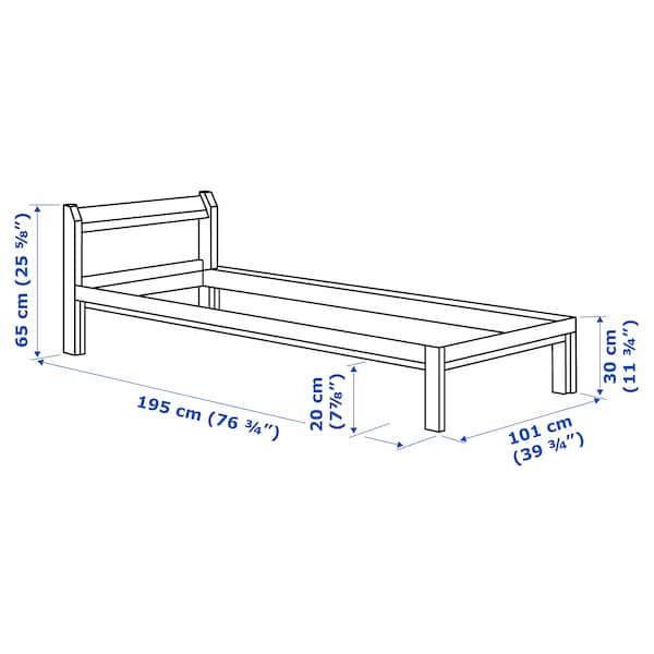IKEA NEIDEN Bed frame, Twin Pine, Ikea Ireland | 7235RXQTZ
