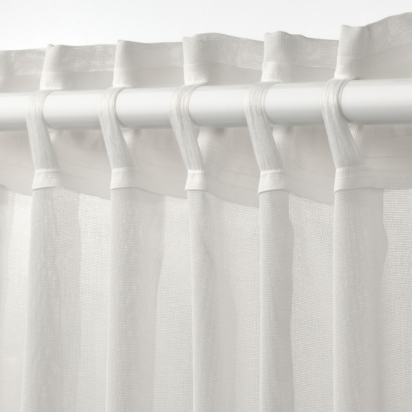 IKEA ÄNGSFRYLE sheer curtain, 1 piece, white, 118x98 in, Ikea Ireland | 4208WVURE