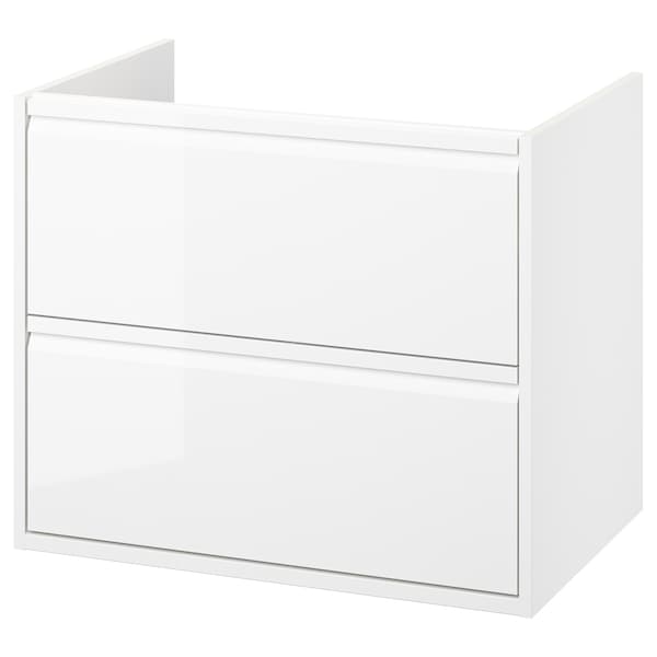 IKEA ÄNGSJÖN Bathroom vanity with drawers, 30x21x25 1/8 in High Gloss White, Ikea Ireland | 8953LAMKG