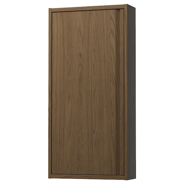 IKEA ÄNGSJÖN wall cabinet with door, 18x6x37 in Brown Oak Effect, Ikea Ireland | 0426LOSGD