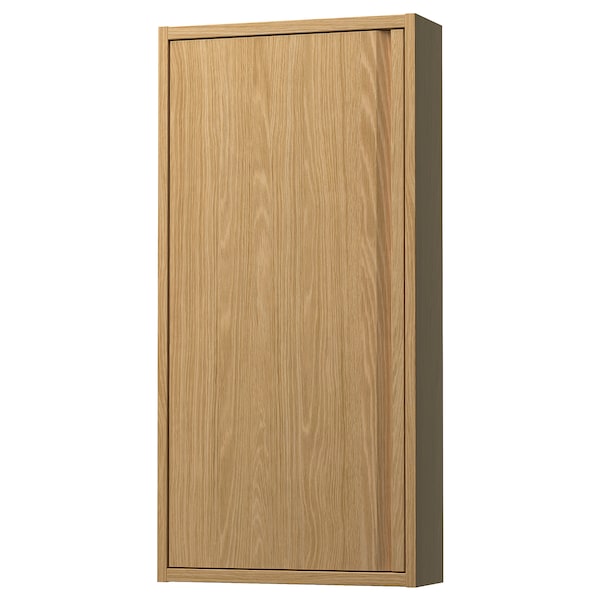 IKEA ÄNGSJÖN wall cabinet with door, 18x6x37 in Oak Effect, Ikea Ireland | 5174RONZB