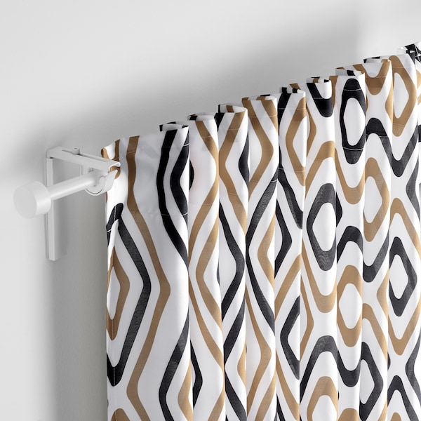 IKEA ÄNGSKOVALL curtains, 1 pair, multicolor, 57x98 in, Ikea Ireland | 9348KJFPA