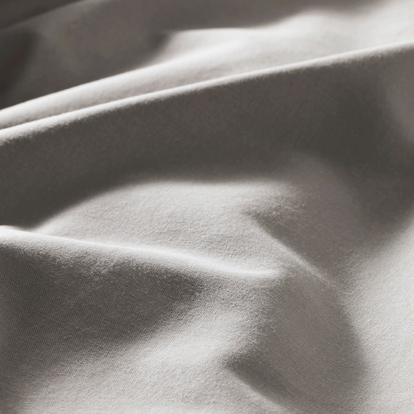 IKEA ÄNGSLILJA duvet cover and pillowcase(s), Full/Queen (Double/Queen) Gray, Ikea Ireland | 4096ENMAX