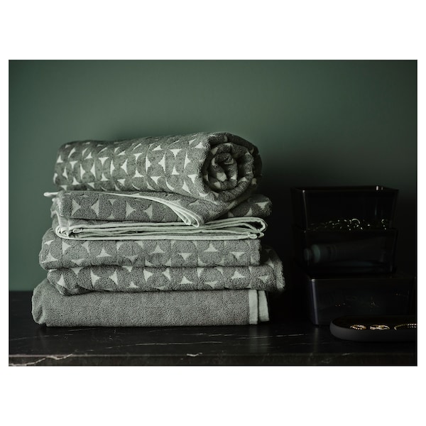 IKEA ÄNGSNEJLIKA bath sheet, 39x59 in Gray / Green, Ikea Ireland | 3897BGXLE