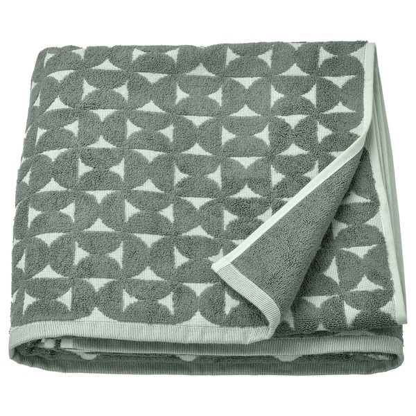 IKEA ÄNGSNEJLIKA bath sheet, 39x59 in Gray / Green, Ikea Ireland | 3897BGXLE