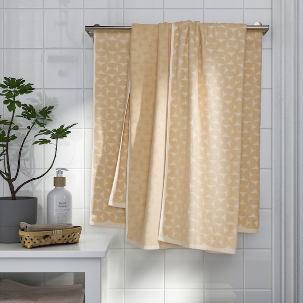 IKEA ÄNGSNEJLIKA bath sheet, 39x59 in Light Beige, Ikea Ireland | 8376HNVRQ
