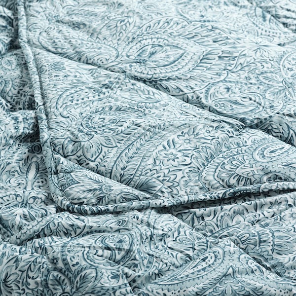IKEA ÄNGSSTAMFLY duvet insert, light warm, blue/white, Twin, Ikea Ireland | 2491HBKGQ