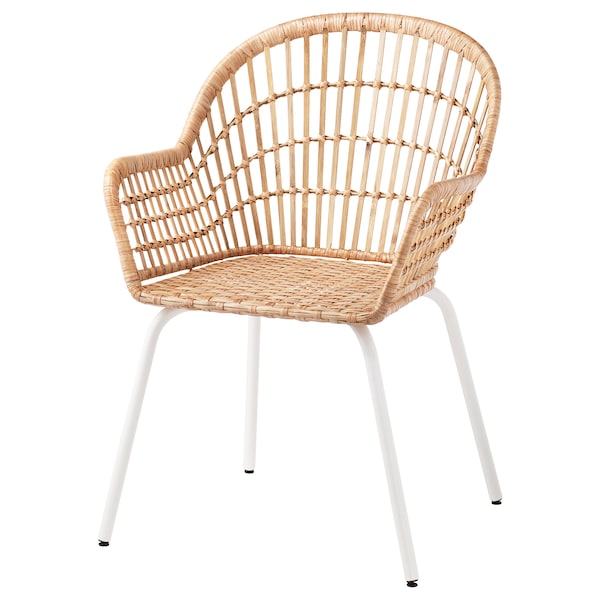 IKEA NILSOVE Armchair, rattan, white, Ikea Ireland | 5072GHYPN