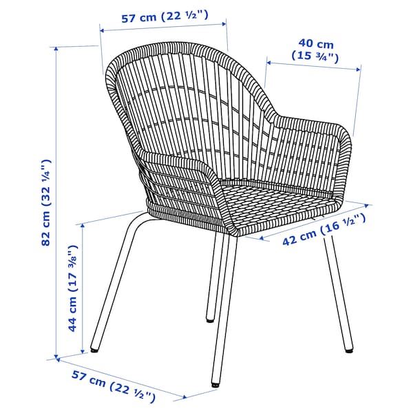 IKEA NILSOVE / NORNA chair with chair pad, rattan white/Laila natural, Ikea Ireland | 9816KZMCH